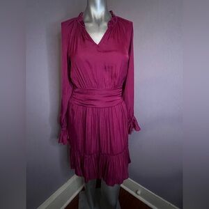 Versona Rich Plum Long Sleeve Dress